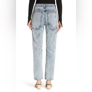 Tibi Light Wash Straight Leg Jeans